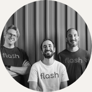 Ricardo Salem, Pedro Lane e Guilherme Lane, da Flash